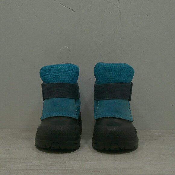 The North Face Toddler Alpenglow II Blue Suede Waterproof Snow Winter boots SZ 7 - Picture 3 of 11